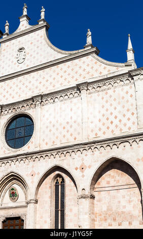 Reisen Sie nach Italien - Fassade im Dom in Vicenza Stadt Stockfoto