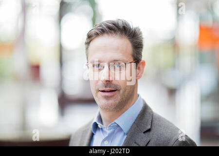 Köln, Deutschland. 23. April 2017. Marcus Pretzell, AfD Vorsitzender in North Rhine-Westphalia, fotografiert in der Partei national Convention im Maritim Hotel in Köln, 23. April 2017. Foto: Rolf Vennenbernd/Dpa/Alamy Live News Stockfoto