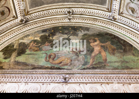 VICENZA, Italien - 28. März 2017: Fresko an der Decke des Palazzo Chiericati in Vicenza Stadt. Das Gebäude beherbergt seit 1855 das Museo Civico (Stadt Mu Stockfoto