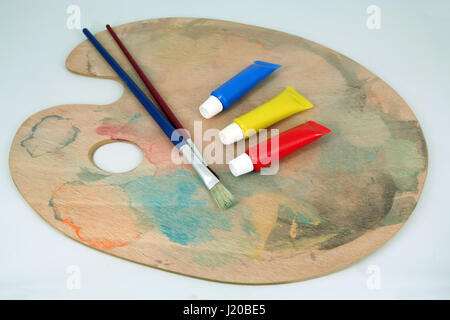 Malerei Aquarelle. Kinder-Aquarelle. Stockfoto