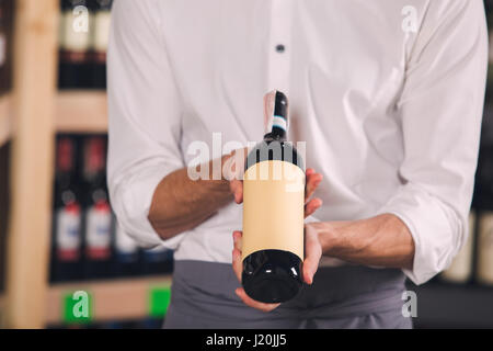 Somellier Wein Business Alkohol trinken Store-Konzept Stockfoto