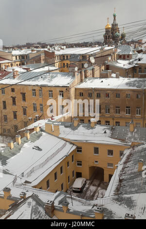 Draufsicht von St. Petersburg, Russland. Stockfoto