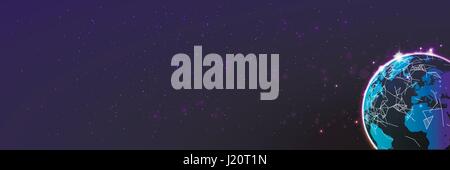 Globales Netzwerkverbindung Stock Vektor