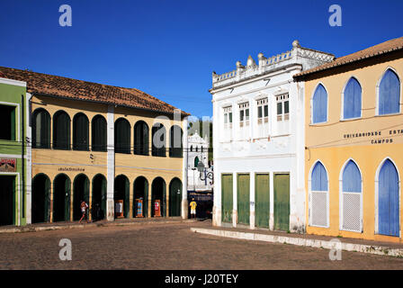 Blick auf die Stadt von Lençois, Bahia, Brasilien, Südamerika Stockfoto