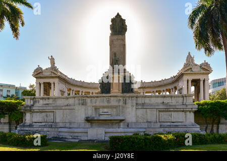 Jose Miguel Gomez Monument Avenue der Präsidenten. Er war ein kubanischer wer einer der Führer der Rebellen in den kubanischen Unabhängigkeitskrieg war Stockfoto