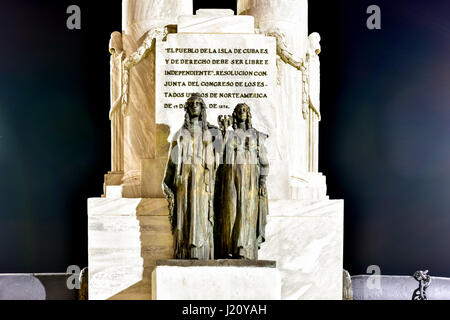 Denkmal für die Opfer der USS Maine in Havanna, Kuba. Stockfoto