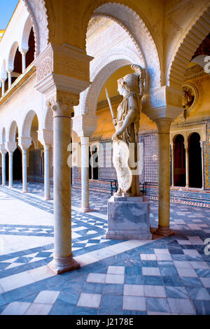 Haupthof in Pilatus Haus in Sevilla Stockfoto