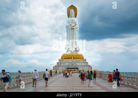 White-Guanyin-Statue in Nanshan, Hainan, China Stockfoto