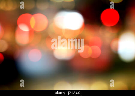 Bokeh multi-farbige Lichter fliegen Stockfoto