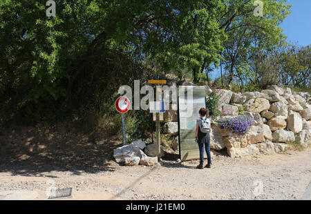 Wandern rund um Garlaban bei Marseille (Abreise) Stockfoto