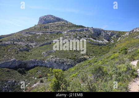 Wandern rund um Garlaban in der Nähe von Marseille Stockfoto