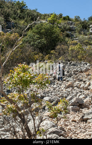 Wandern rund um Garlaban in der Nähe von Marseille Stockfoto