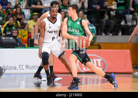 Badalona, Spanien. 23. April 2017. Nenad Drimitrijevic während eines Spiels zwischen 'Divina Seguros Joventut' und 'Retabet Bilbao Basket"der spanischen Basketball Liga ACB. Bildnachweis: David Grau/Alamy Live-Nachrichten. Stockfoto