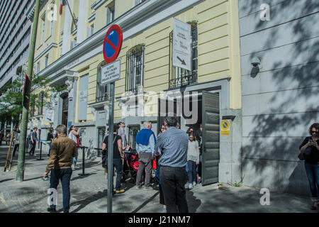 repräsentativsten Wahlen zum Europäischen Parlament in Madrid, Spanien Stockfoto