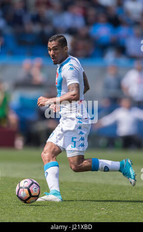 Reggio Emilia, Italien. 23. April 2017. Allan (Napoli) Fußball: Italienische "Serie A" match zwischen uns Sassuolo 2-2 SSC Napoli bei Mapei-Stadion - Citta del Tricolore in Reggio Emilia, Italien. Bildnachweis: Maurizio Borsari/AFLO/Alamy Live-Nachrichten Stockfoto