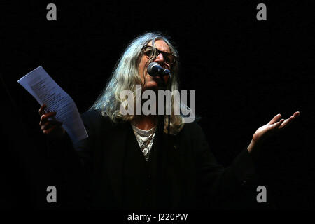 Turin, Italien, 27.07.2015. Patti Smith trat beim Blumen-Festival in Collegno (Turin) mit Songs auf seinen Alben "Pferde" Foto: Cronos/Daniela Parra Saiani Stockfoto