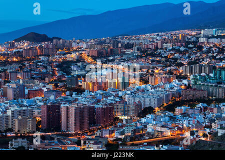 Panorama von Santa Cruz De Tenerife. Santa Cruz De Tenerife, Teneriffa, Spanien. Stockfoto