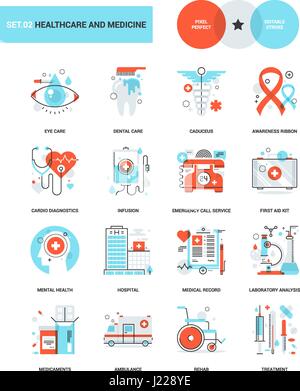 Gesundheitswesen und Medizin Stock Vektor