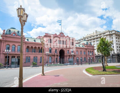 Casa Rosada (Rosa Haus), argentinische Präsidentenpalast - Buenos Aires, Argentinien Stockfoto