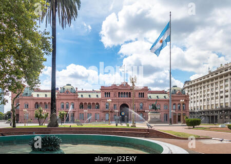 Casa Rosada (Rosa Haus), argentinische Präsidentenpalast - Buenos Aires, Argentinien Stockfoto