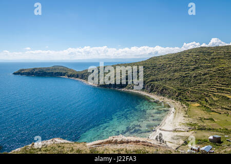 Isla del Sol am Titicaca-See - Bolivien Stockfoto