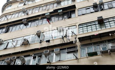 Hong Kong Sham Shui Po Mietskasernen Stockfoto