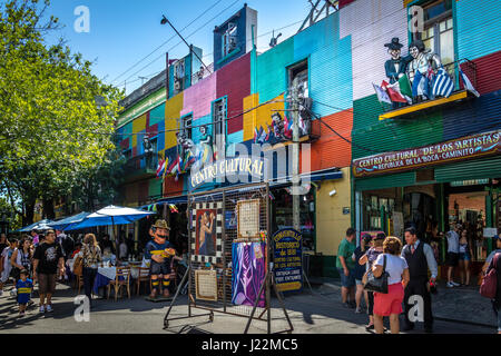 Bunte La Boca Bereich - Buenos Aires, Argentinien Stockfoto