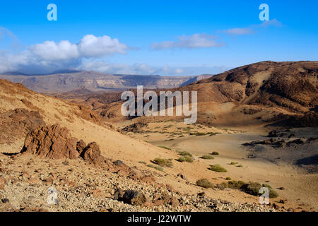 Caldera de Las Cañadas, Teide-Nationalpark, Parque Nacional de Las Cañadas del Teide, Teneriffa, Kanarische Inseln, Spanien Stockfoto