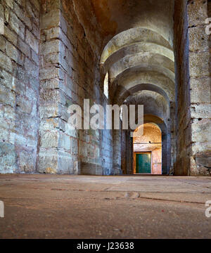 ISTANBUL, Türkei - 12. Juli 2014: Der Innenraum der Hagia Irene (Saint Irene). Hagia Irene, befindet sich das ehemalige östliche orthodoxe Kirche in der äußeren cour Stockfoto