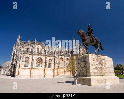 Kloster von Batalha (Portugiesisch: Mosteiro da Batalha), ein Dominikanerkloster in Batalha, Portugal. Stockfoto