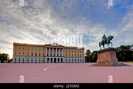 Royal Palace (Slottet) in Oslo, Norwegen Stockfoto