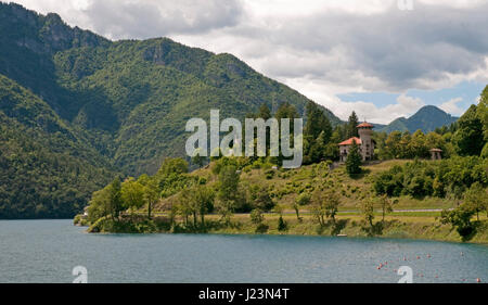 Der Ledrosee im Gardasee Berge, Trentino, Norditalien Stockfoto