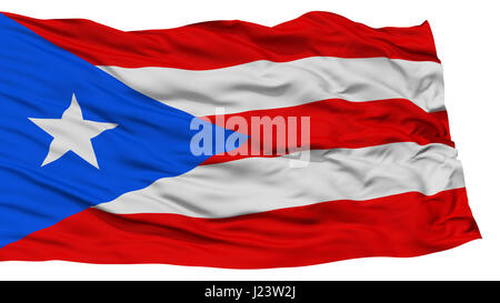 Isolierten Staat Puerto Rico Flagge, USA Stockfoto