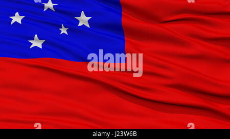 Closeup Apia Stadtflagge, Samoa Stockfoto