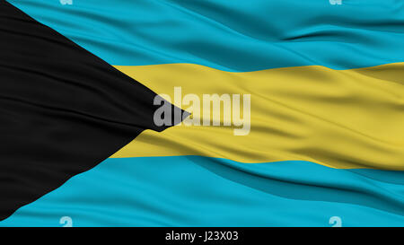 Closeup Bahamas Flagge Stockfoto