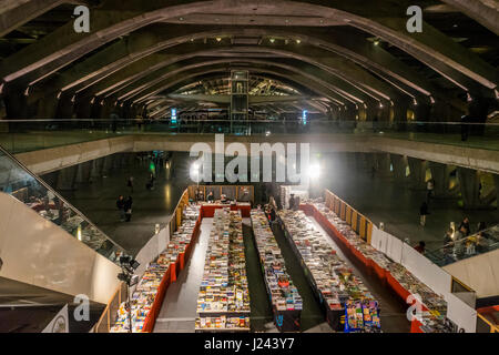 Buchhandlung am Bahnhof Oriente, Parque Das Nações, Lissabon, Portugal Stockfoto