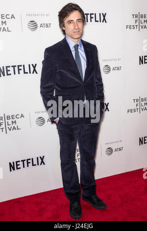 New York, USA. 24. April 2017. Noah Baumbach besucht Tribeca Gespräche Director-Serie mit Noah Baumbach während des 2017 Tribeca Film Festival am BMCC Tribeca PAC Credit: Ovidiu Hrubaru/Alamy Live News Stockfoto