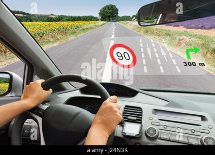 Smart Auto-Konzept Stockfoto