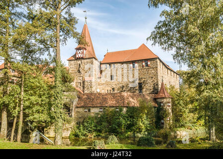Schloss Lauf (Wenzelsschloss) in Lauf an der Pegnitz bei Nürnberg Stockfoto