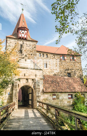Schloss Lauf (Wenzelsschloss) in Lauf an der Pegnitz bei Nürnberg Stockfoto