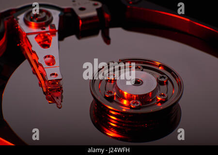 konventionelle Festplatte HDD Stockfoto