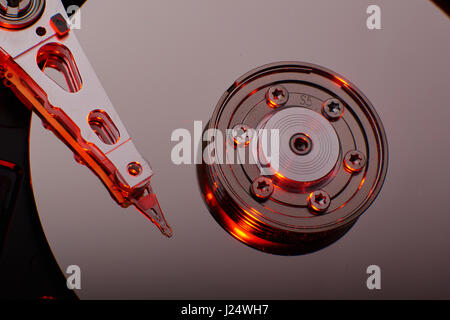 konventionelle Festplatte HDD Stockfoto