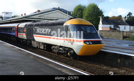 Intercity 125 British Rail Class 43 (HST) 43185 in Newton Abbot Raiway Station. Stockfoto