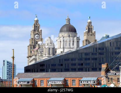 Den historischen Hafen und Liverpool dock