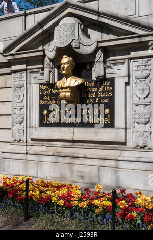 John Purroy Mitchell Denkmal, Central Park, New York Stockfoto