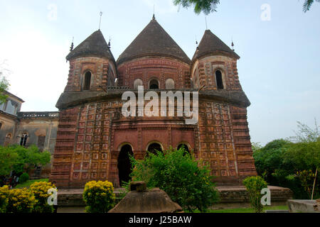 Der Pancharatna Govinda Tempel in Puthia in Rajshahi, Bangladesch. Stockfoto