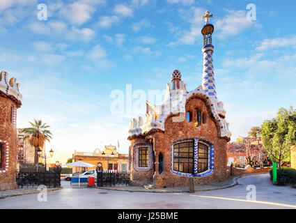 Barcelona, Park Güell, Spanien Stockfoto