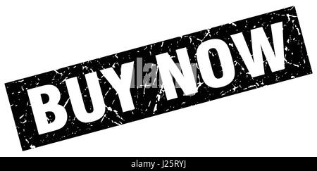 quadratische Grunge schwarz kaufen jetzt Stempel Stock Vektor