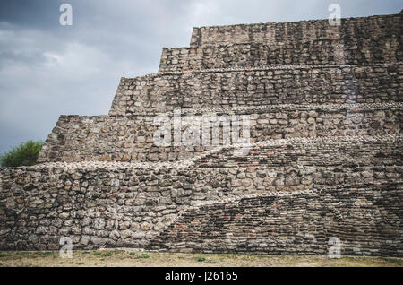 Stein, Pyramide, Cañada De La Virgen, Guanajuato, Mexiko Stockfoto