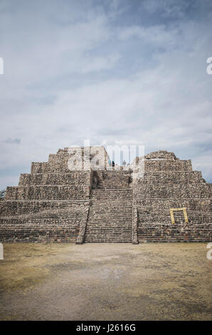 Stein, Pyramide, Cañada De La Virgen, Guanajuato, Mexiko Stockfoto